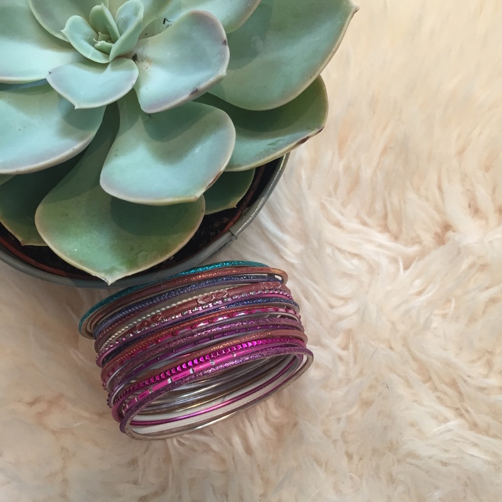17 glittery festival bracelet bangles