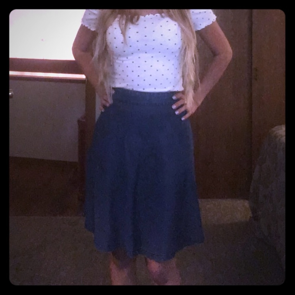 Denim skirt