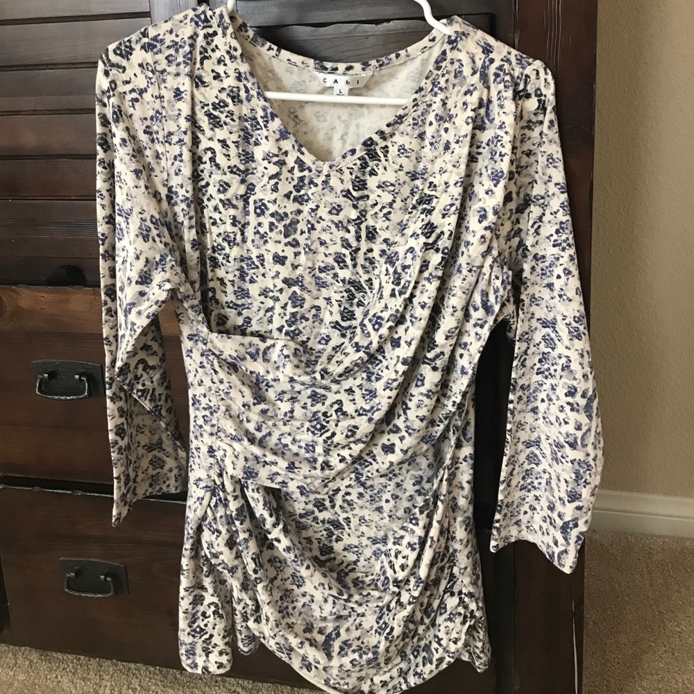 Cabi Double drape tee