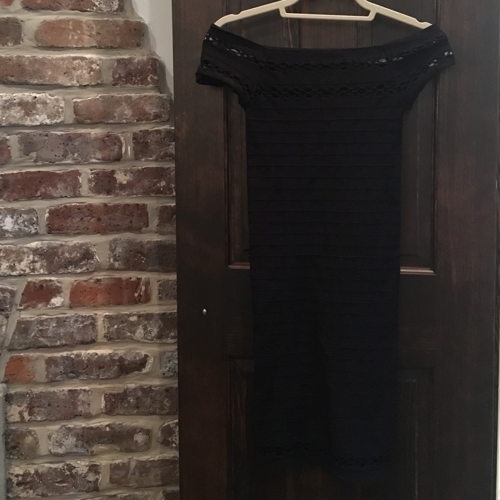 Tight black bodycon dress