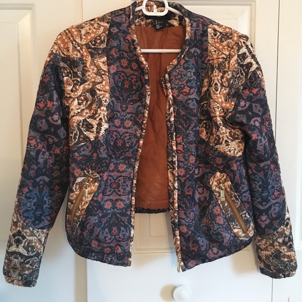 H&M Women's Printed Bomber Jacket