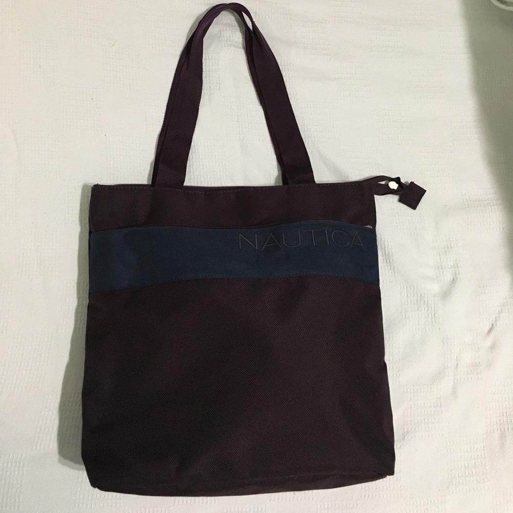 Eggplant canvas Nautica Tote bag!