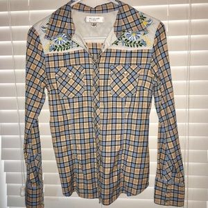 Paul and Joe Embroidered WesternStyle Shirt