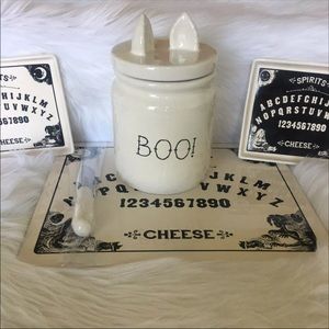 Magenta Boo Cat Halloween Canister bundle
