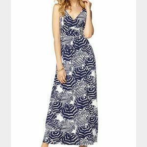 LILLY PULITZER SLOANE MAXI DRESS OH CABANA BOY SM