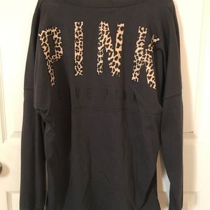 Victoria Secret Long Sleeve T - NWOT Cheetah PINK