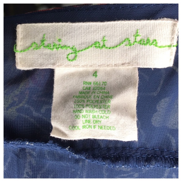 BLUE SPAGHETTI STRAP PRINTED DRESS - Picture 2 of 3