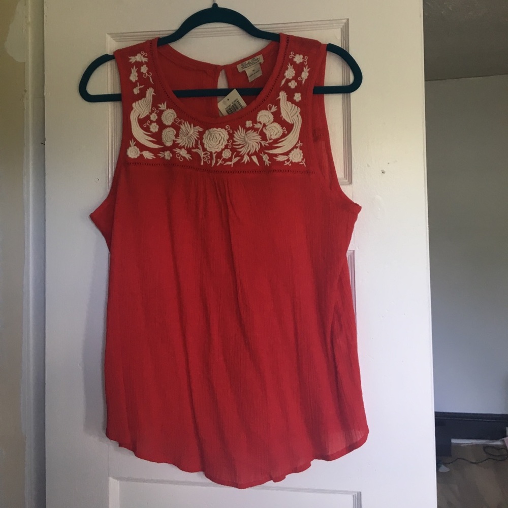 Lucky Brand Red Tank Top