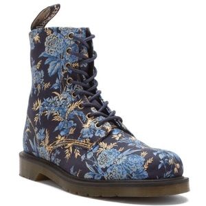 RARE!!! Dr. Martens 8-Eye Boot -Blue Wild Roses