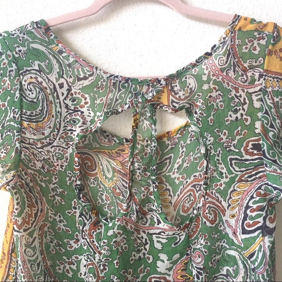 Patterned Sheer Top - Picture 3 of 5