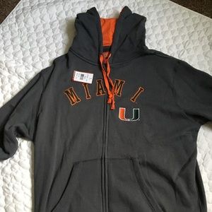 NWT Miami U Zip up hoodie💥