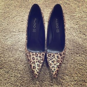 Aldo leopard print stilettos