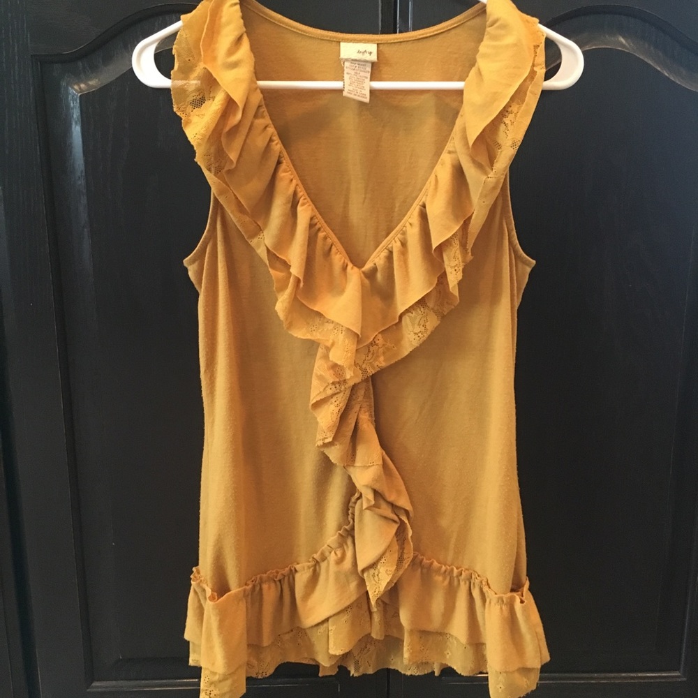Daytrip Frilly lace tank top