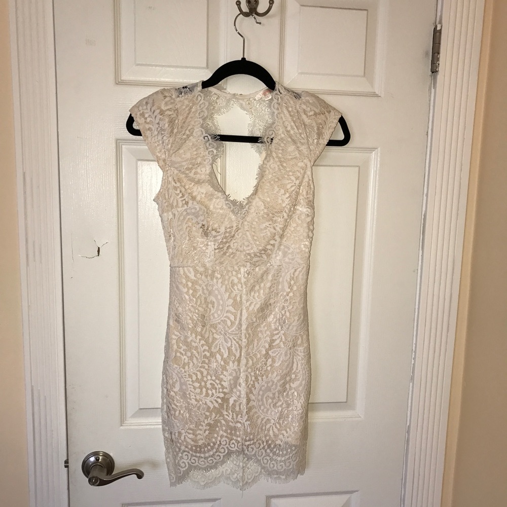 White mini dress