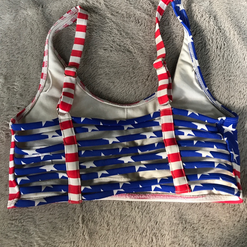 American flag bikini top