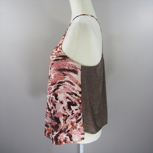 NWT MACY'S Eyeshadow FLowy Top Woodsy Print - Picture 5 of 8