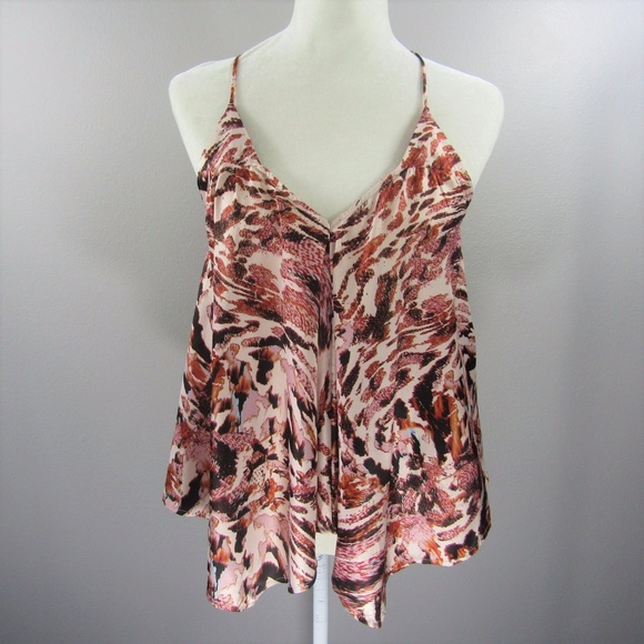 NWT MACY'S Eyeshadow FLowy Top Woodsy Print - Picture 3 of 8