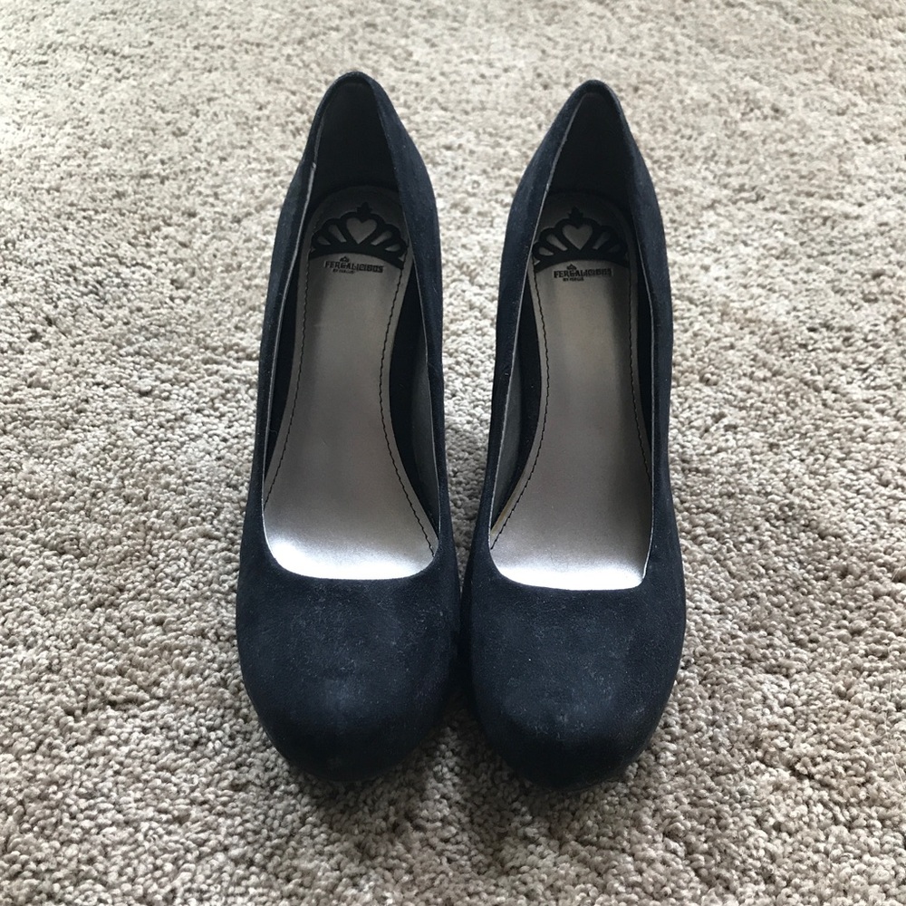 Black Platform Wedge