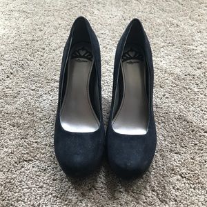 Black Platform Wedge