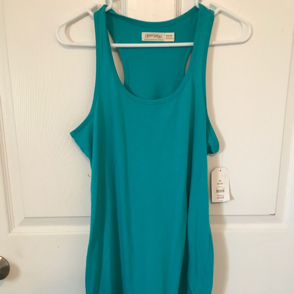 Faded Glory Racerback Dress Teal (8-10)