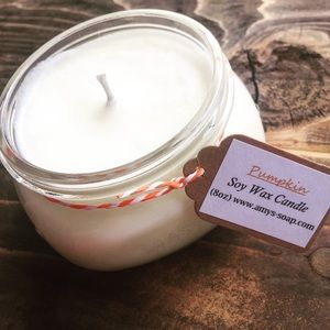 Pumpkin candle