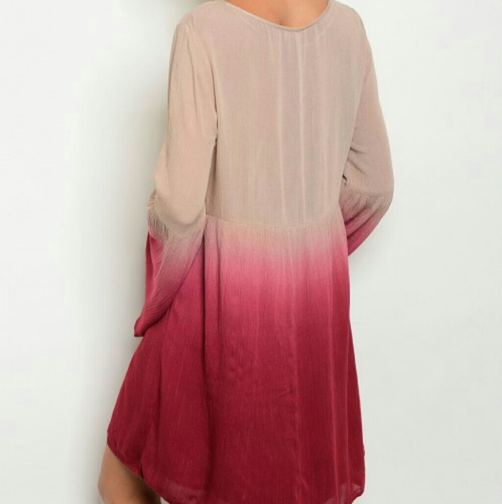 RESTOCK BOHO CHIC OMBRE DRESS - Picture 3 of 4