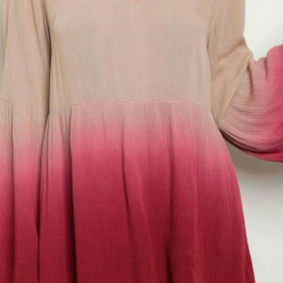 RESTOCK BOHO CHIC OMBRE DRESS - Picture 4 of 4