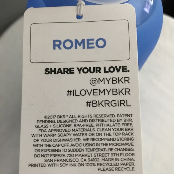 GLASS WATER BOTTLE by BKR ROMEO - Picture 2 of 5