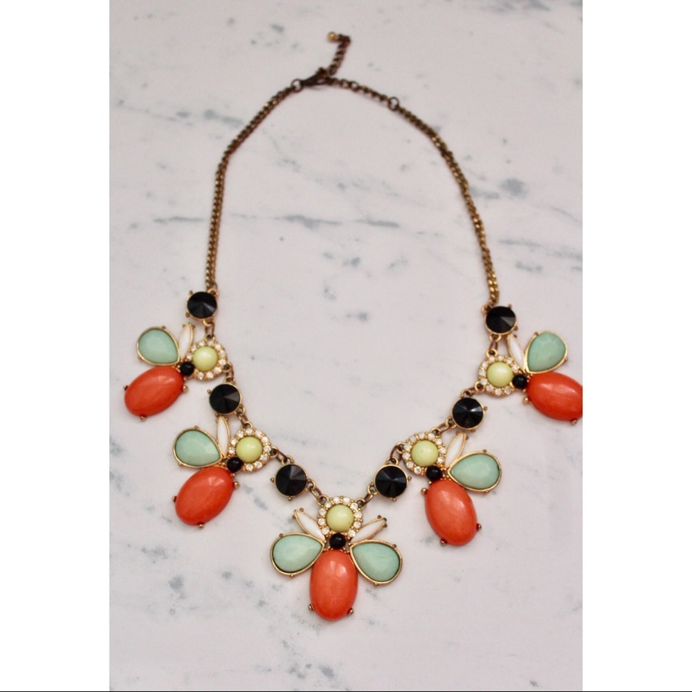 Multi Colored Statement Necklace