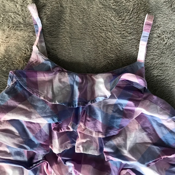 Beautiful purple plaid dress - Picture 2 of 2