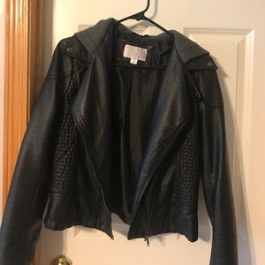 Leather coat! Same day shipping!
