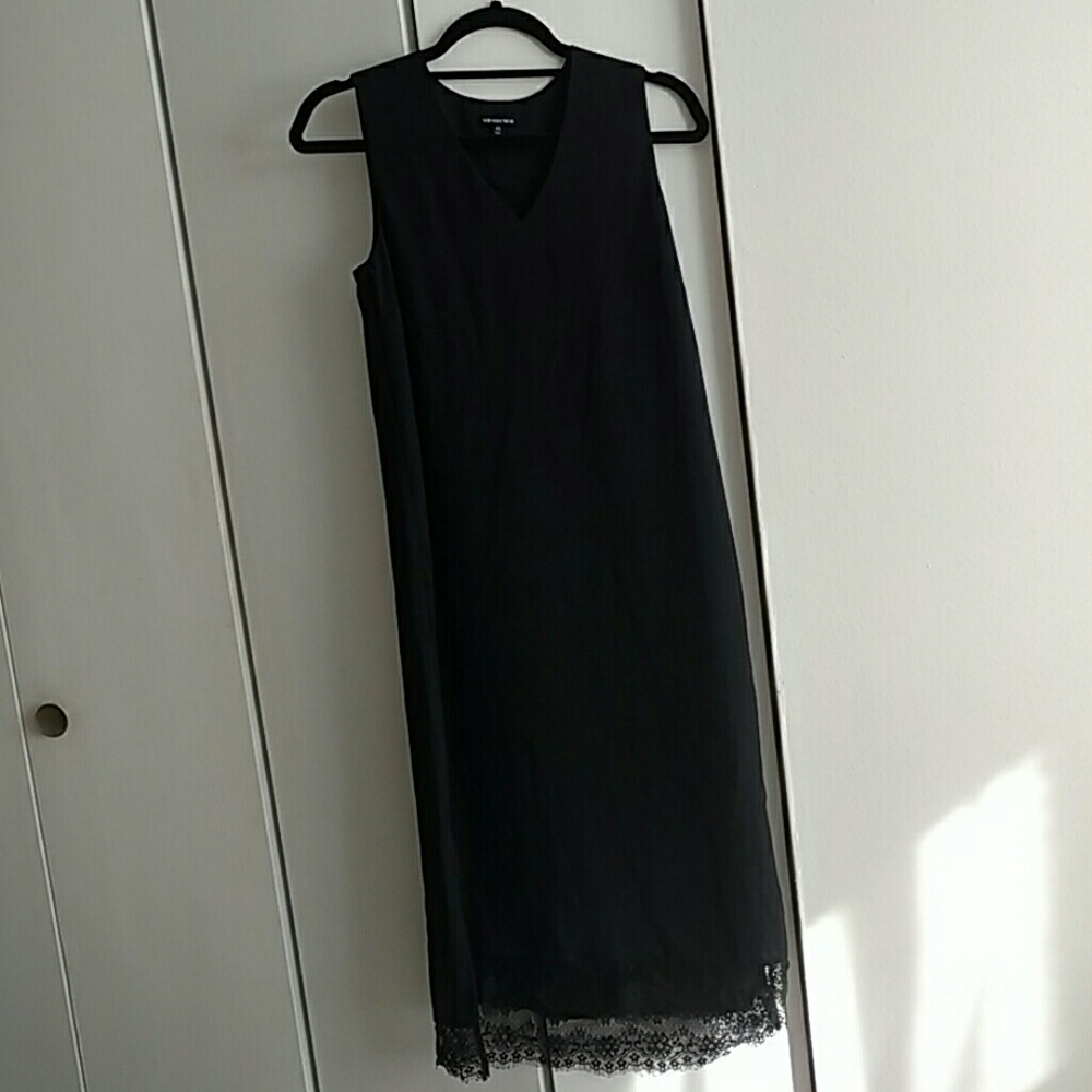 Who What Wear Black Slip Dress