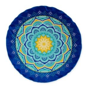Dohler Round Terry Velour Beach Towel