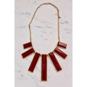 Red Bib Necklace