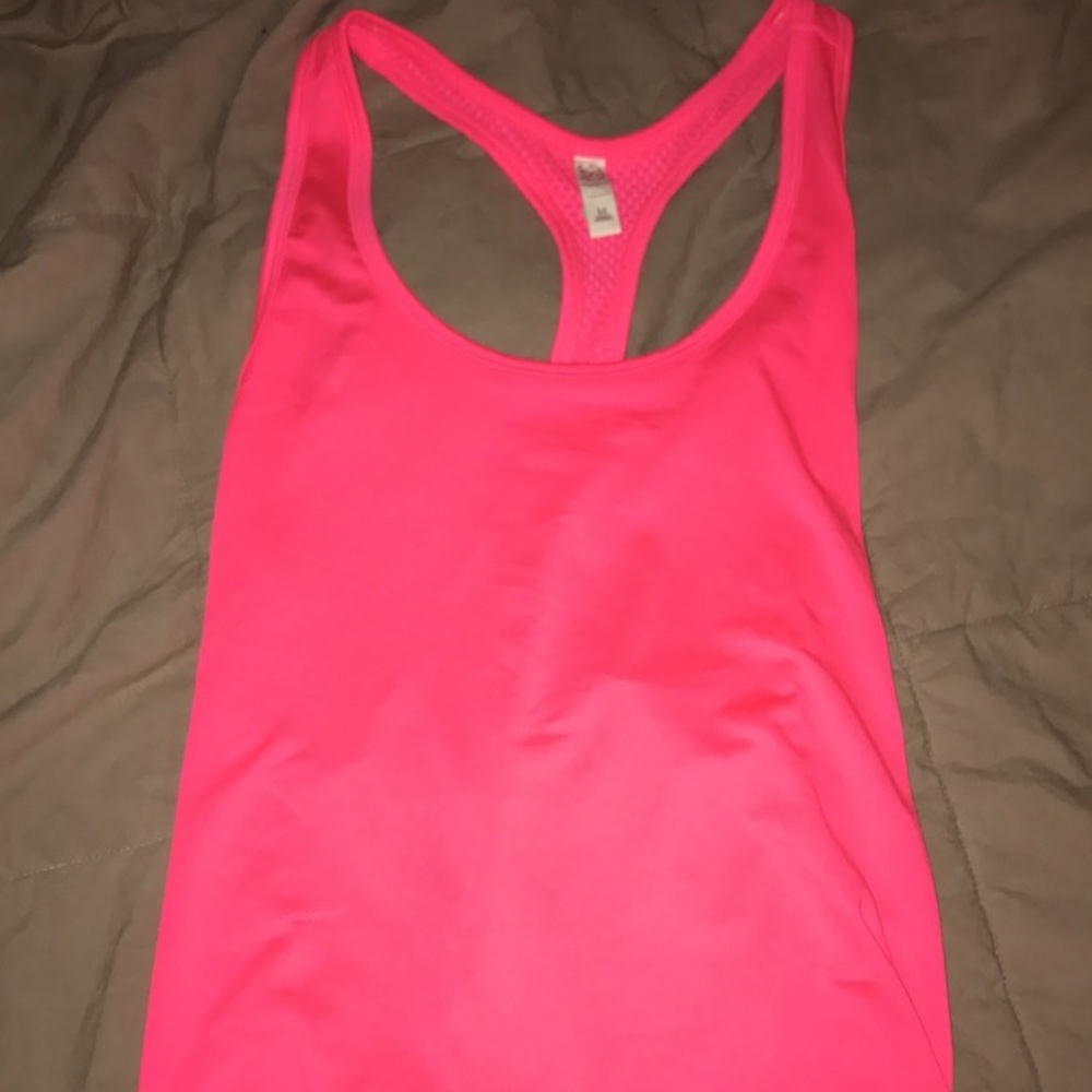 SO hot pink tank top