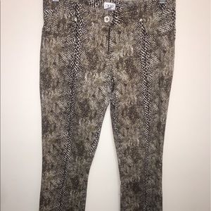 Size 4 animal print cache pants