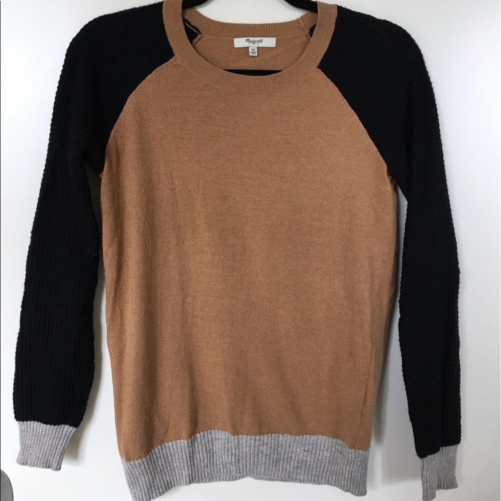 Madewell color block sweater