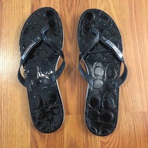 Coach Wilma flip flops size 8