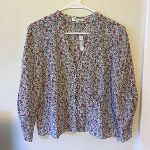Brand-new Madewell Floral Peasant top