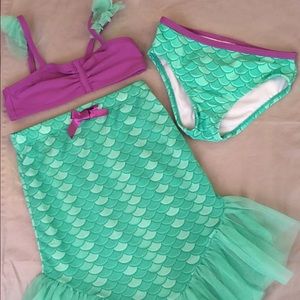 Mermaid swim suit 3T