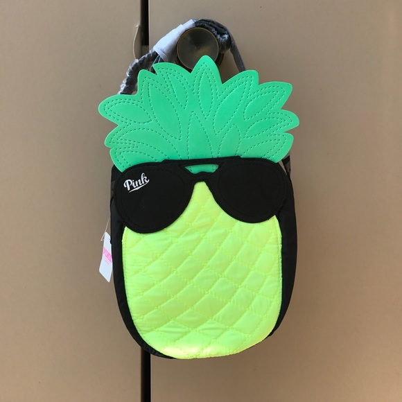PINK Victoria's Secret Handbags - Victoria Secret pink pineapple cooler