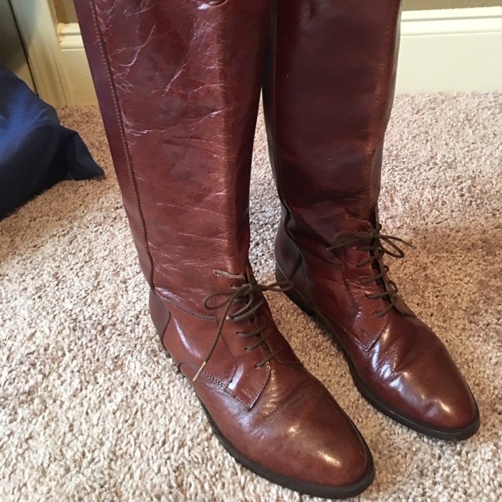 Leather Riding Boots (Made in Italy)