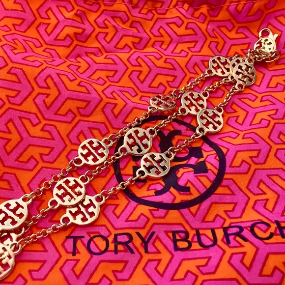 🔥HOT ITEM🔥Tory Burch Bracelet Golden Brand NEW - Picture 2 of 5