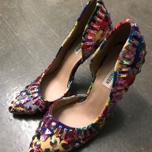 Steve Madden Galactik Textile and Rhinestone Heel