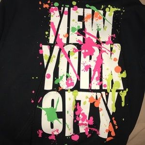NYC splatter paint hoodie
