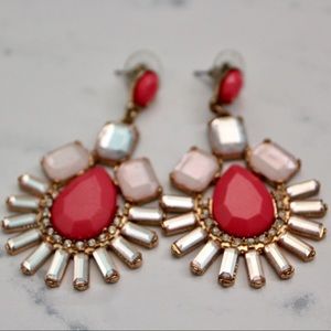 Pink Statement Earrings