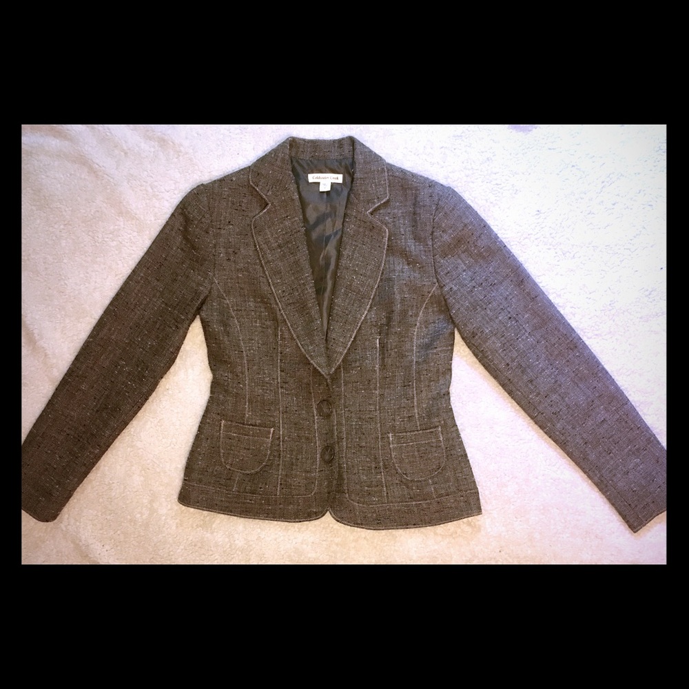 🐻LAST CHANCE🐻 Brown Tweed Fitted Blazer