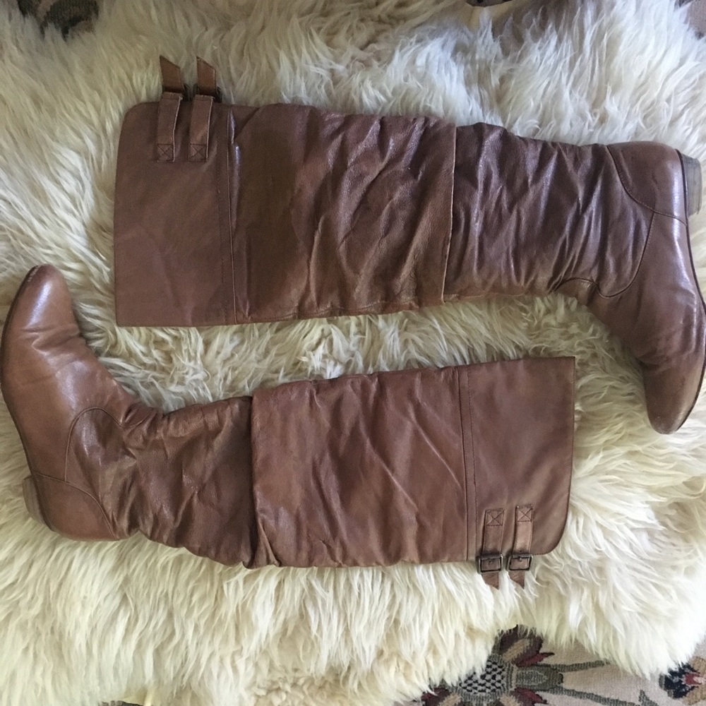 Tall brown boots