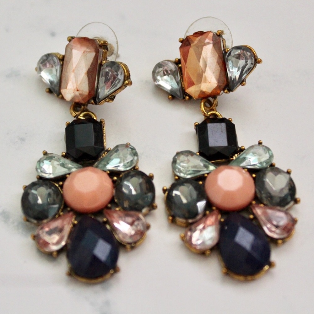 Multi Colored Crystal Earrings