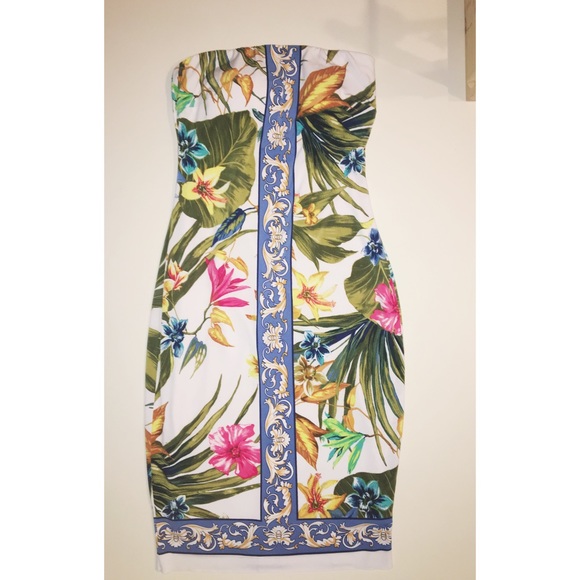 Cache Tropical Curve-Hugging Midi Dress - Picture 2 of 3